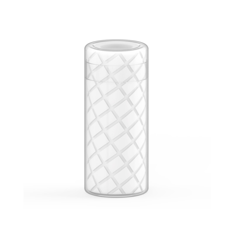 Циліндричний мастурбатор-прозорий (середній)